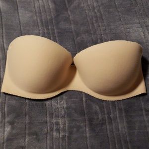 Nude strapless bra